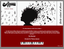 Tablet Screenshot of delhischoolofmusic.net